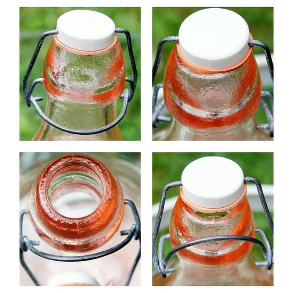 Jus de Fruits Casadis Milano Italy Pink Glass Bottle Decanter Stopper 1/2 Gallon - Picture 10 of 11